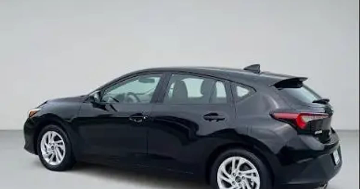 Black 2025 Subaru Impreza, a rental car in Los Angeles