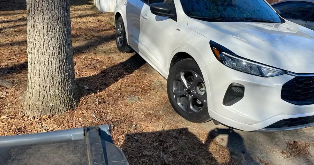 White 2024 Ford Escape, a rental car in Hampton